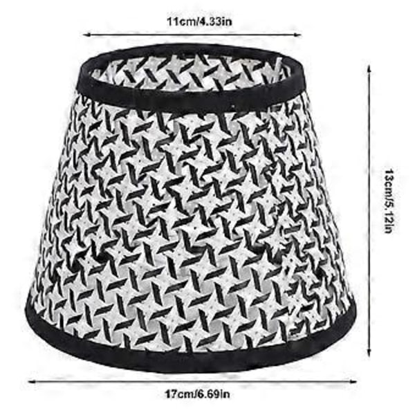 Fuskrotting Vävd Lampskärm E27 E14 PE Dekorativ Lampskärm Ersättning med Metallklämma för Bords-, Vägg- och Golvlampa