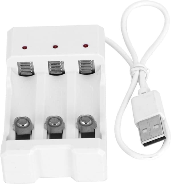 Hög tillförlitlighet miljövänlig batteriladdare USB-laddare för AA/AAA-modellbatteri