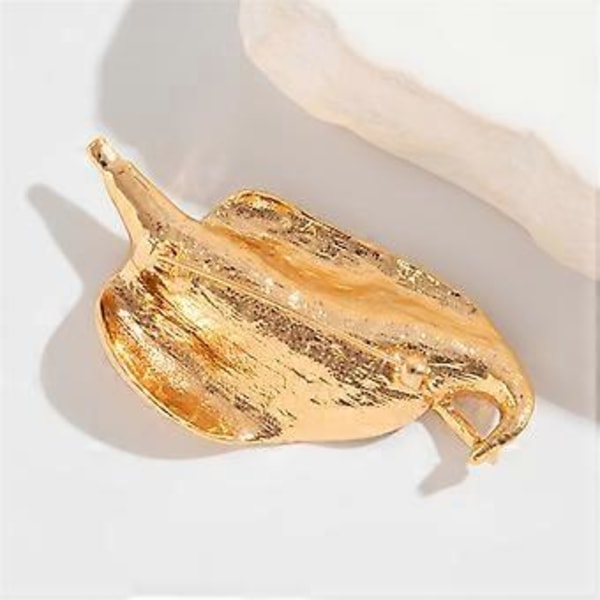 Særpræget Irregulær Blad Broche Trendy Jakkesæt Corsage Nål Letvægts Smykketilbehør Social Sammenkomst Brystnål (Hvid k broche 0254)