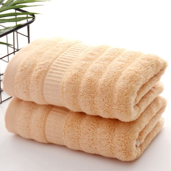 5-delad uppsättning av 34 * 75 cm vattenvåg satin stall bambufiberhandduk