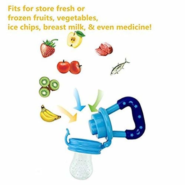 Baby Fruktmatare Napp 3-pack - Färska Matmatare - Silikonnapp