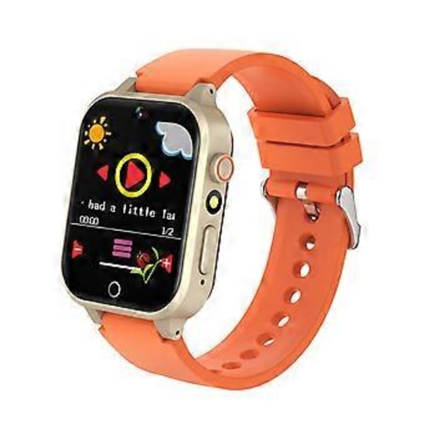 Ny Uppgraderad Stor Batteri Högupplöst Skärm Spelklockor Smart Kronograf Barnklocka (Orange)
