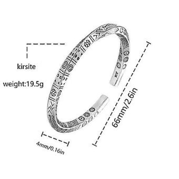 Öppet Armband för Män Retro Tvinnad Viking Totem Run Krigs Manschett Armband ( )