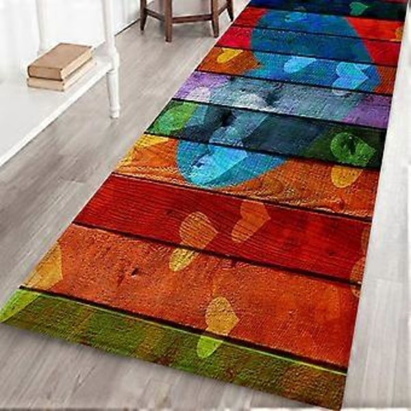Halkfri Absorberande Golvmatta Dörrmatta för Homingång Vardagsrum Hjärta (60*180cm)