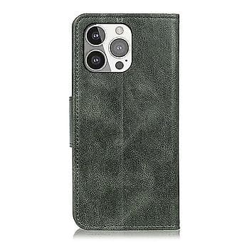Mirren Crazy Horse Etui til iPhone 13 Pro (Grøn)