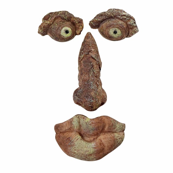 Vanhan puun kasvojen 3D-taidekoristeet