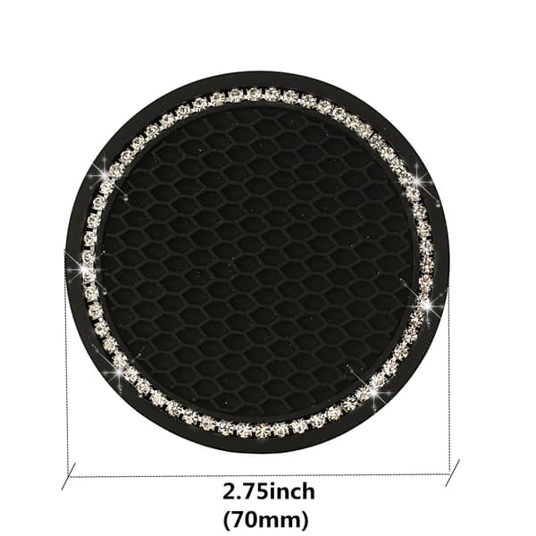 2 stk. Bling Silikon Bilkoppholder Anti-Skli Koppholder Tilbehør