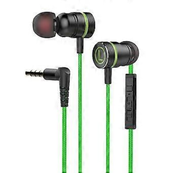 Gaming Hörlurar Headset G21 3.5mm Trådbundet Universellt In-ear Gaming Hifi Hörlurar Headset Med Mikrofon Flerfärgsval (Grön)