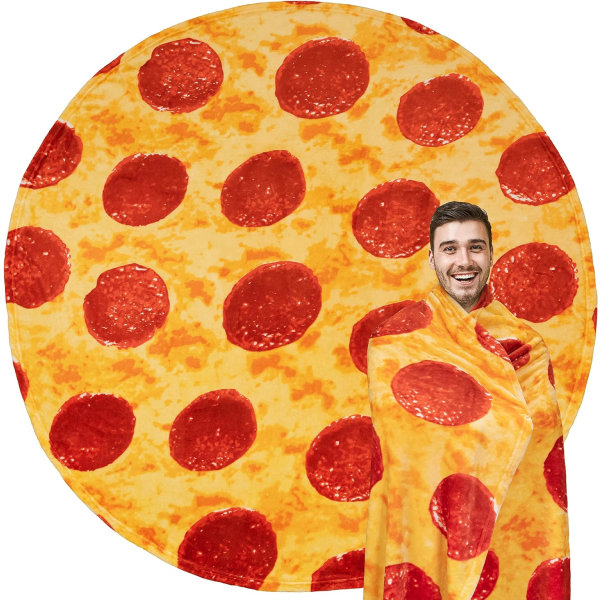 59" Pizzapeitto Lahja aikuisille lapsille, Realistic Pepperoni C