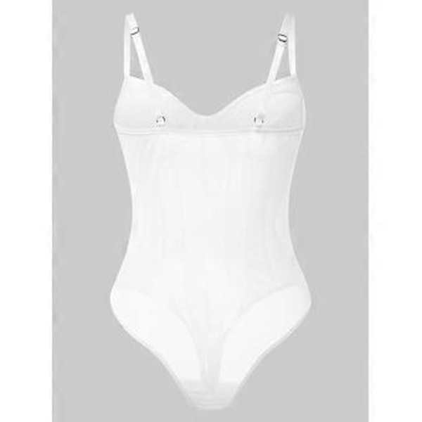 Sexy Kvinders Bodysuit Blondering Nettet Jumpsuit Formende Rygfri Enkeltdel Bustier (S sort)