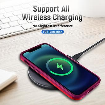 PC + TPU Stødsikker Etui til iPhone 13 Pro (Rød)