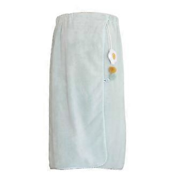 Badekåbe Poached Egg Vedhæng Bærbar Vandabsorberende Kvinder Stropløs Design Koral Fleece Badekåbe Husholdningsartikler (Lysegrøn)