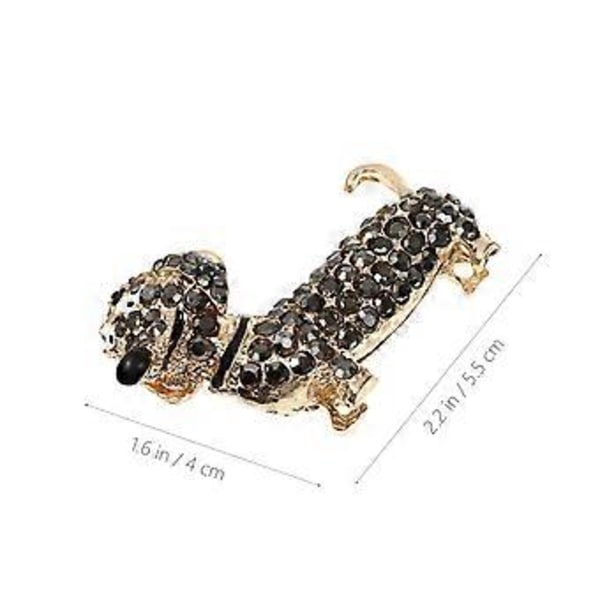 Zinklegering Gravhund Hund Krystal Rhinestones Nøglering Dekorativ Nøglering Nøglevedhæng Dekoration Ornamenter Til Håndtaske og Bil Pyntegenstand Souvenir Gi