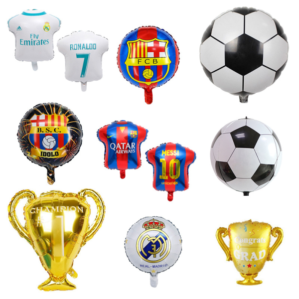 11PCS Verdensfodboldtrøje Cup Folie Ballon T-shirt Fodbold