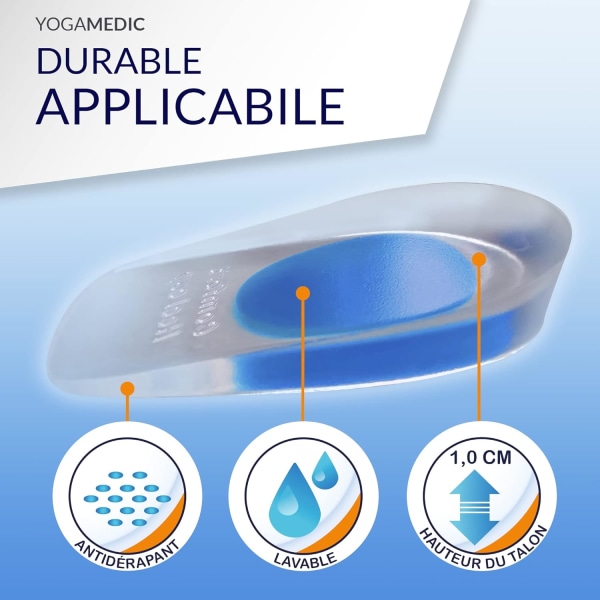 Calcaneal Heel Spur 4 stycken - Ortopedisk Silikon Gel Heel Insol