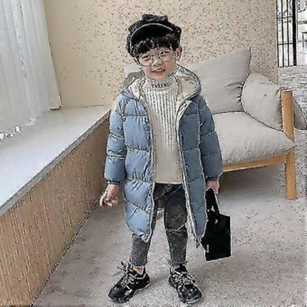 Det nye børnetøj i bomuld drenge og piger i den lange sektion tyk vinterfrakke babytøj baby vintertøj