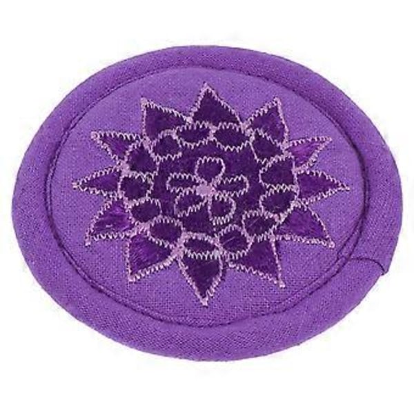 1 stk. Broderi Syngebolle Matte Tibetansk Buddhisme Kunsthåndverk Dekorasjon for Buddha Hall (16X16X0.5CM)