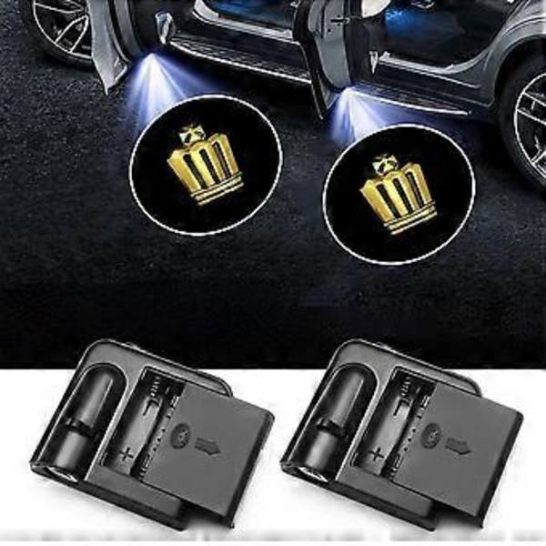 2 kpl Yhteensopiva Toyotan Crownin kanssa Langattomat Auton Oven Logon Valot LED HD Tervetuloa Kohteliaisuus Haamuvarjo Projektorilamppu Yhteensopiva Toyotan Autojen kanssa
