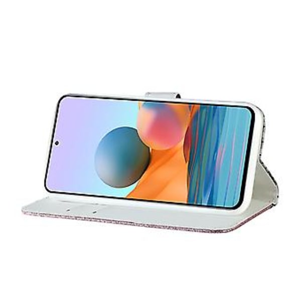 Läderfodral för Xiaomi Redmi Note 10 Pro (Silver)