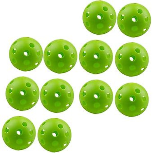 12 st Golfbollar inomhusgolf Inomhusgolfbollar Basebollträning Bollar Luftflödesbollar Lätta bollar