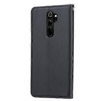 Självabsorberande läderplånboksfodral för Xiaomi Redmi Note 8 Pro