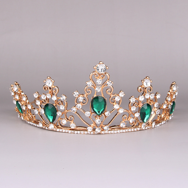 Cubic Zirconia Bryllupstiara til Brud & Blomsterpiger - Prinsesse