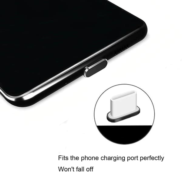 6 kpl USB C -pölytulppia Redmi/Oneplus/Motorola/Samsung Galaxy -laitteille