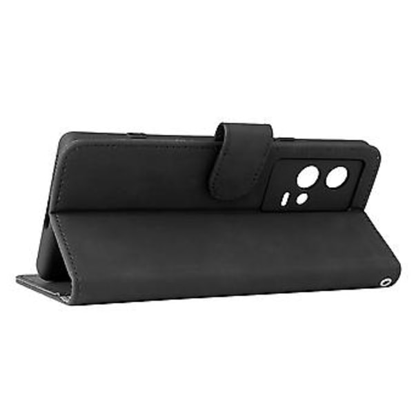 Skin Feel Lærveske for vivo iQOO 8 Pro (Svart)