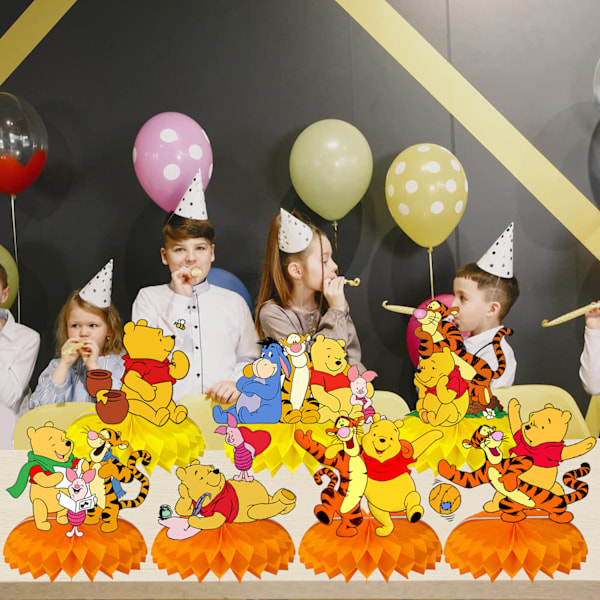 7 stykker, Winnie the Pooh temafest honningkakeball dekorasjon p