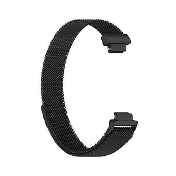 Milanese armbånd for Fitbit Inspire 2 L (Svart)