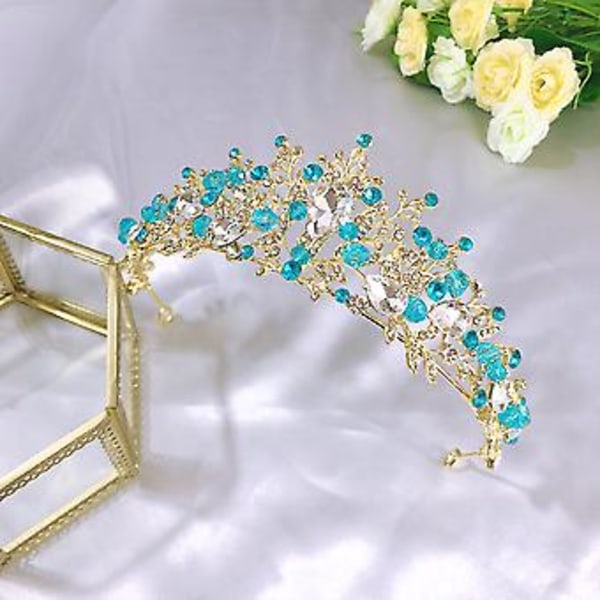 JUSCH Tiaror och Kronor, Fineder Kristall Tiara Huvudbonad Rhinestone Hår Smycken för Kvinnor Damar Brud Prinsessa Drottning Födelsedag Bröllop Pageant