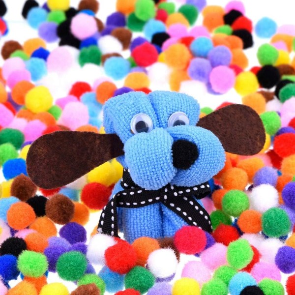 Craft Multicolor Rund Garn Chenille Børne Craft Making Hobby Sup