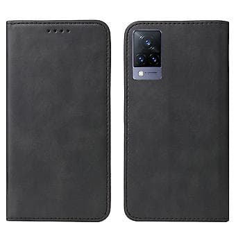 Læderetui til vivo V21 5G (Sort)