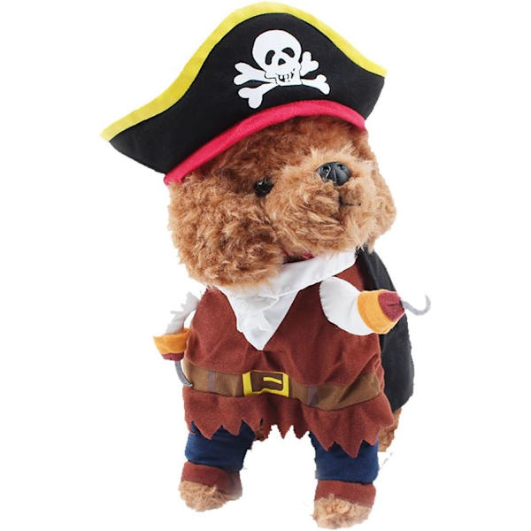 （M)Piratdräkt för husdjur i Pirates of the Caribbean-stil