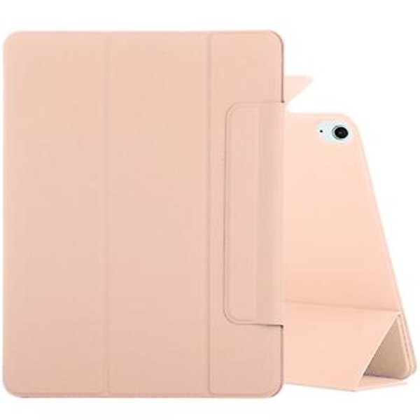 Magnetiskt PU Smart Tabletfodral För iPad Air 11 2024 (Guld)