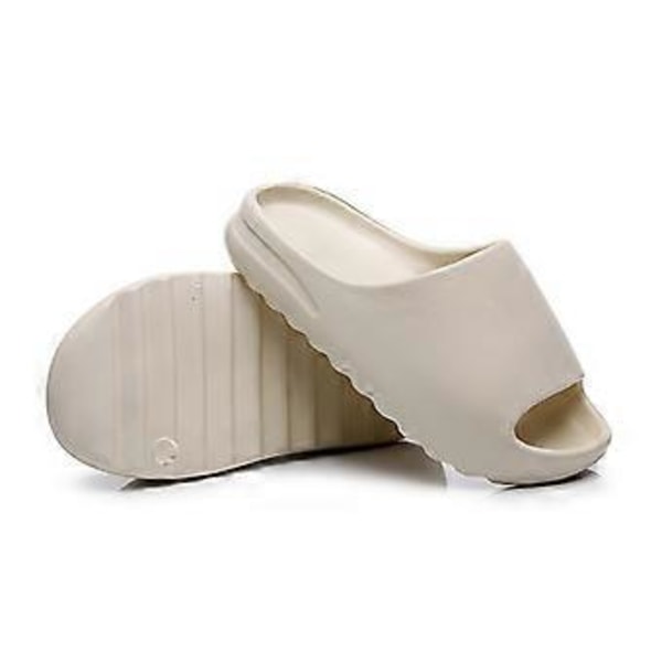Sommarsandaler för Män Kvinnor EVA Mjuka Tjocka Sportskor Hem Badrum Halksäkra Sandaler (36 37 Svart)