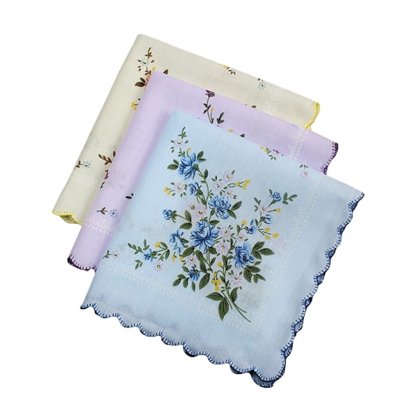 18x Tissue Handkerchiefs Set of 18 gjenbrukbare bomullslommetørklær