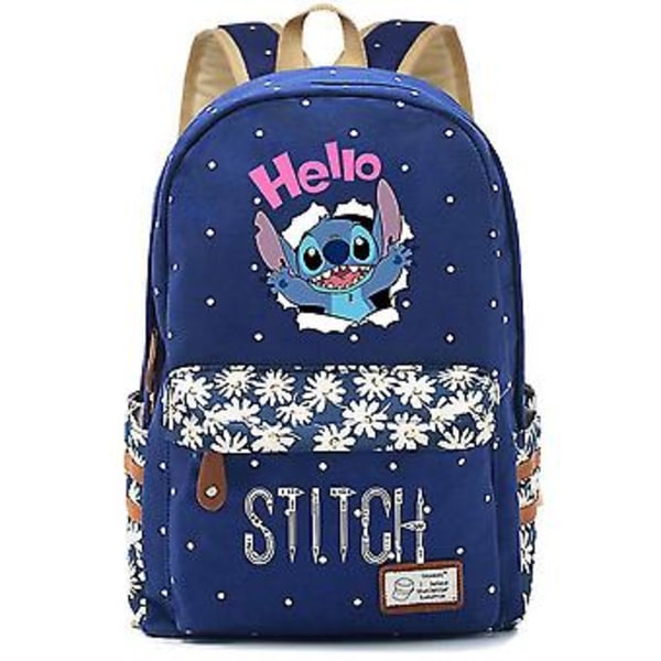 Uusi Kawaii Disney Stitch Poikien ja Tyttöjen Lasten Koululaukku Naiset Reppu Teini-ikäiset Koululaukut Canvas Matkalaukku Kannettava Tietokone Reppu-r (7)