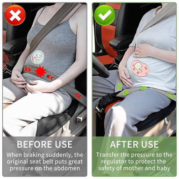 Gravide kvinders sikkerhedsseler, gravide kvinders sikkerhedsselejusteringer