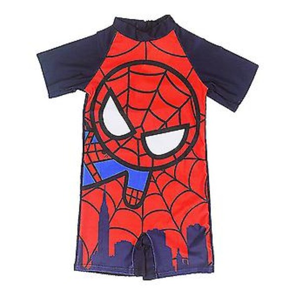 Badkläder för barn 3-11 år Superman En-delad baddräkt (6-8 år Spiderman - A)