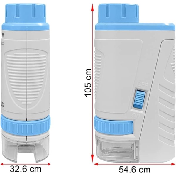 Barnmikroskop Bärbart Mikroskop Handhållen Mikroskop 60x-160x