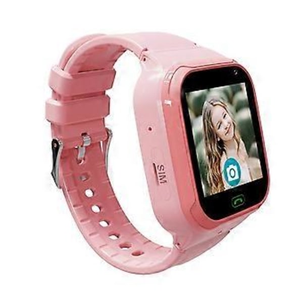 NY, 4g Smartwatch til Børn med Wifi, GPS, Skridttæller & Sikkerhedsbånd til Android og Ios Telefoner, Hurtig Forsendelse (Sort)