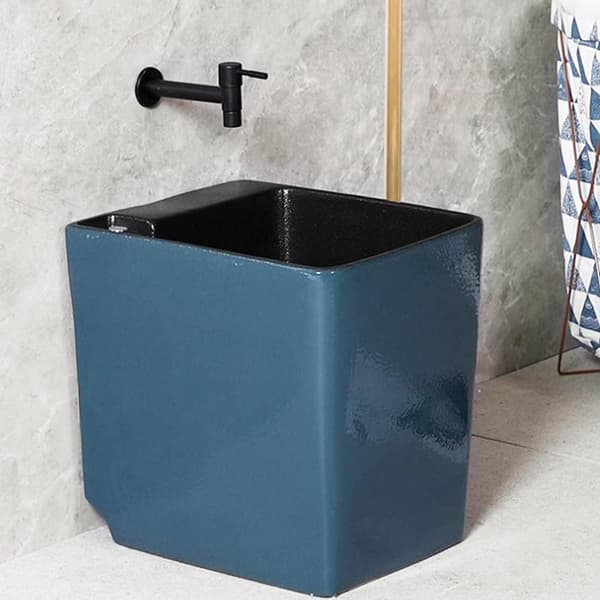 Mop Pool Hane (C), Kort Greb Hane til Vask, til Balkon Vægmonteret Hane, Rustfrit Stål S