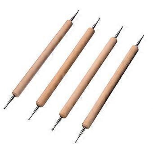 9 Delar Kulspetsverktyg Prickverktyg Skulpteringsverktyg Modellering Lera Keramik Keramik Snideri Modellering Verktyg Präglings Skulpteringsset