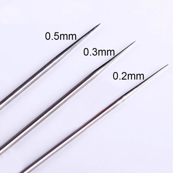7 kpl:n airbrush-neula 0,2 mm/0,3 mm/0,5 mm suutin Airbrush-sarjat Yleiskorvaavat airbrush-pistooleille