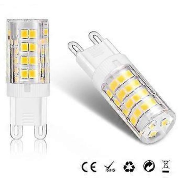 betterlifefg-g9 LED-lampe pærer, varm hvid 3000k 5W G9 LED-pære svarende til 40W halogenpærer 420 lumen; ikke dæmpbar, pakke med 10