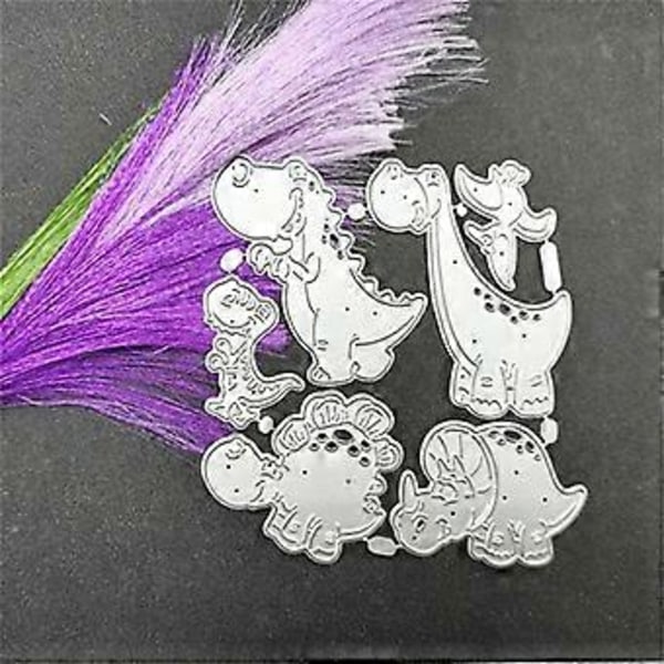Dinosaurie Metallstansar Scrapbooking Schabloner Stansar Kort Prägling DIY