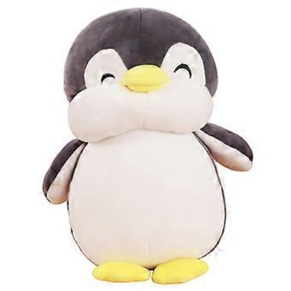 Söpö pingviini pehmolelu nukke tyyny täytetty eläin nuket pehmeät lelut (harmaa 25cm)