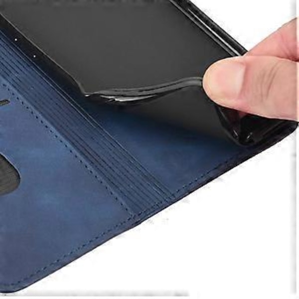Mobilfodral för Samsung Galaxy A55 5G i PU-läder, stötsäkert, plånboksdesign (Stil A)