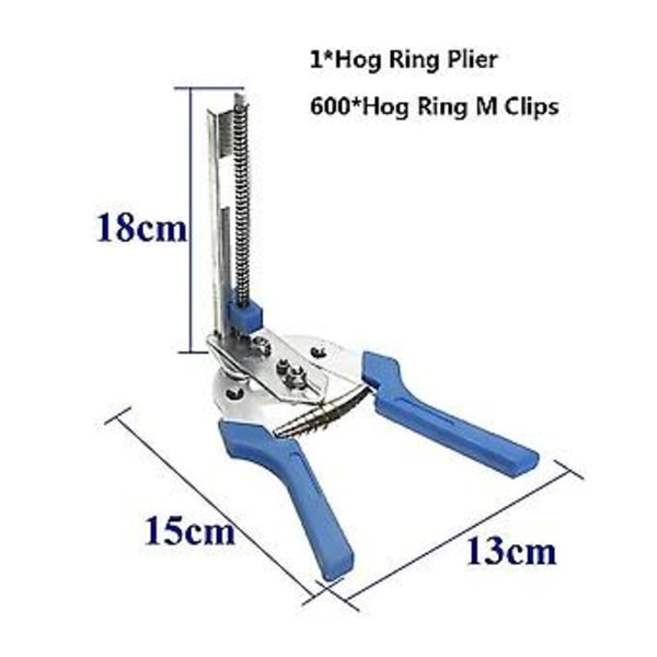 Kraftig Typ M Spikringstång med M Spik Multifunktionella Burar Reparationsverktyg för DIY-projekt (Blå)